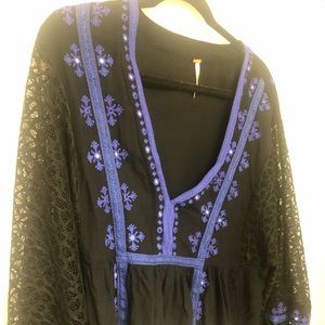 Boho chic free people shirt
